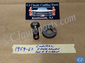 OEM 1959 1960 1961 1962 CADILLAC DEVILLE ELDORADO FLEETWOOD 390 ENGINE CRANK CRANKSHAFT BOLT & WASHER #1470868/#1470867